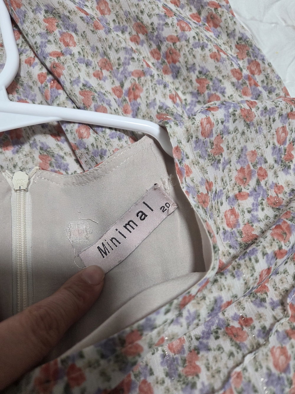 Minimal Floral Midi Dress Size 20 Like New - Picture 8 of 10